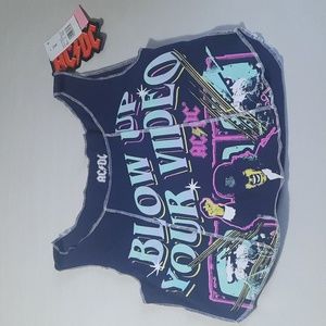 AC/DC crop top band shirt